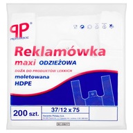 Maxi taška na oblečenie HDPE 37/12x75 200 ks