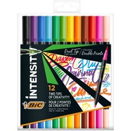 BIC Markers 12col Intensity Dual Tip Case