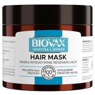 L'BIOTICA BIOVAX VLASOVÁ MASKA KERATÍN + HODVÁB 250 ML