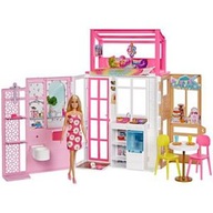 Barbie VEĽKÝ skladací domček pre bábiky s bábikou a doplnkami HCD48 Mattel