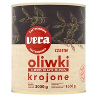 Vera Gastronómia Čierne olivy krájané 3000g 3kg