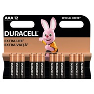 Duracell AAA alkalická batéria (R3) 12 ks.