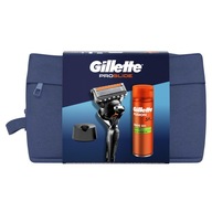 Gillette PROGLIDE Cestovná sada: žiletka Gél na holenie 200 ml + stojan