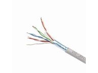 RJ-45 FTP kábel CAT 5e drôt AL/CU 305M šedý