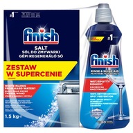 Finish Set Leštidlo 400 ml a Soľ do umývačky 1,5 kg