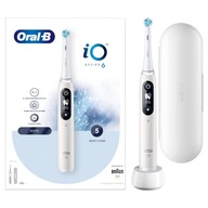 Magnetická zubná kefka Oral-B iO Series 6 White Alabaster 2 konce + puzdro