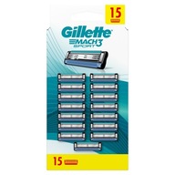 Gillette Mach3 Sport Náhradné vložky do pánskych holiacich strojčekov, 15 kusov