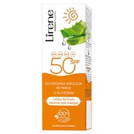 LIRENE Ochranná emulzia na tvár/tvár s aloe vera SPF 50