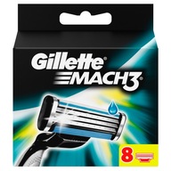 GILLETTE MACH 3 ČEPEĽOVÉ NÁPLNKY NOŽE DO PAUČEK x8