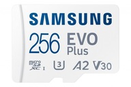 Micro SD karta SAMSUNG EVO Plus 256GB 130MB/s V30