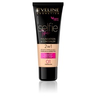 Eveline Cosmetics Selfie Time 2v1 Porcelain 01 make up 30 ml