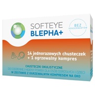 Softeye Blepha Plus obrúsky 14 ks + nahrievaný obklad 1 ks.