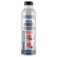 BROS Repelenty proti komárom kliešte 50% DEET 180ml