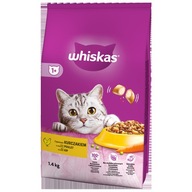 Suché krmivo pre mačky Whiskas Chicken 1,4 kg
