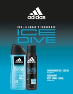 Darčeková sada ADIDAS Ice Dive (Deodorant 150 ml + Sprchový gél 250 ml