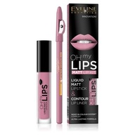 Sada na líčenie pier Eveline Oh My Lips Liqu P1