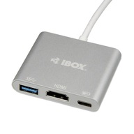 Adaptér IBOX IUH3CFT1 (strieborná farba)