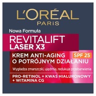 Loreal Paris Revitalift Laser X3: Krém proti starnutiu s trojitým účinkom