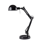 Čierna ohýbateľná stolná lampa E14 univerzálny vypínač PIXA KT-40-B Kanlux