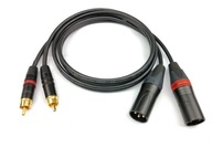 Sommer KÁBEL 2x XLR MALE RCA NEUTRIK 2m