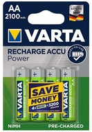 Nabíjacie batérie VARTA R6 AA 2100mAh 4 ks.