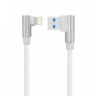 Uhlový USB kábel - Lightning NYLON ALUMINIUM 1M