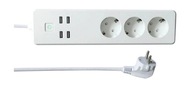 POWER STRIP WiFi 3xSCHUKO + 4xUSB Smart