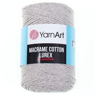 Macrame Cotton Lurex makramé šnúrka 725 béžová/šedá