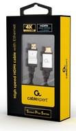 HDMI - HDMI kábel 3m 3D 4K FULL HD SPLETOVÁ ŠNÚRA