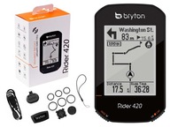 GPS CYKLISTICKÝ POČÍTAČ BRYTON RIDER 420T CAD+HRM