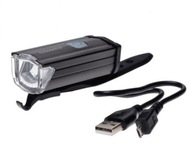 CYKLISTICKÁ LAMPA PREDNÁ ALU 3 WATT 200 LM USB KÁBEL