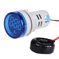 LED ampérmeter 28mm 0-100A Modrá