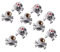 Valve Cap Skull Chrome Skull CHOPPER DRAG SAM 10 kusov