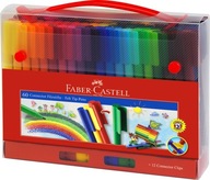 Fixky Faber Castell Connector, kufor, 60 farieb