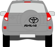 Nálepky na kryt rezervného kolesa TOYOTA RAV4