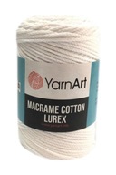 Macrame Cotton Lurex makramé šnúrka 721 biela