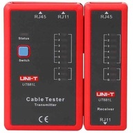 JEDNOTKA UT681 TESTER INTERNETOVÝCH KÁBLOV PRE RJ45 UTP LAN POČÍTAČOVÉ SIETE