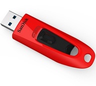 Pendrive SANDISK CRUZER ULTRA 64GB USB 3.0 červený