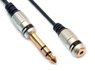 Stereo jack redukcia, 6,3 mm zástrčka - 3,5 mm HQ zásuvka