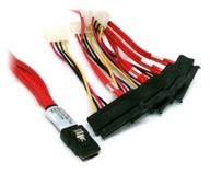 Kábel Mini SAS SFF-8087 - 4 x SAS SFF-8482 + MOLEX