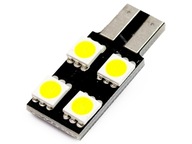 Bočná LED žiarovka CAN BUS W5W T10 4 SMD CANBUS