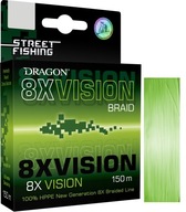 Osempramenný cop DRAGON x8 Street Fishing 0,15mm 150m 14kg seladon