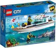 LEGO City 60221 JACHTA LOĎ MOTOROVÁ LOĎ PÍLA ŽRALOKA