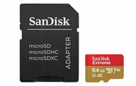 KARTA SANDISK MICRO EXTREME 64GB 100MB/s + ADAPTÉR