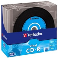 VERBATIM CD-R Vinyl AZO 52x, 700 MB 10 ks