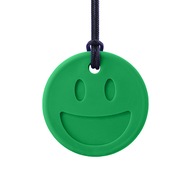 NÁHRDELNÍK S LOGOPEDICKÝMI ZÚSKAMI ARK SMILEY FACE TVRDEJ FARBY TMAVOZELENEJ