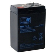 MW POWER 6V 5Ah UPS gélová batéria