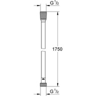 Grohe Silverflex - Sprchová hadica 175cm Farba da0