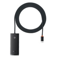 Baseus Lite Series HUB adaptér USB typu C - 4x USB 3.0 2m čierny (WKQX0