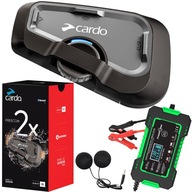 MOTOCYKLOVÝ INTERKOM Cardo FREECOM 2X 1 JBL SET + BATERIE